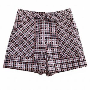 Diane Von Furstenberg Retro Look Shorts With Self Belt Size 10 New Without Tags